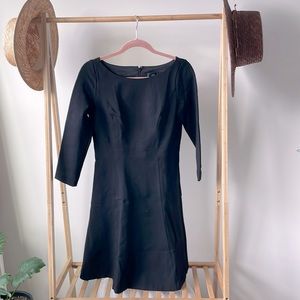 J Crew A-line ponte dress, size 4, black